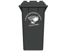 Uttlesford black waste bin