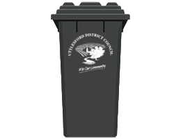 Uttlesford black waste bin