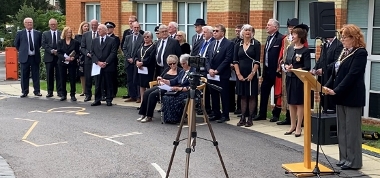 Proclamation of the Accession of King Charles III at UDC offices 11.09.22