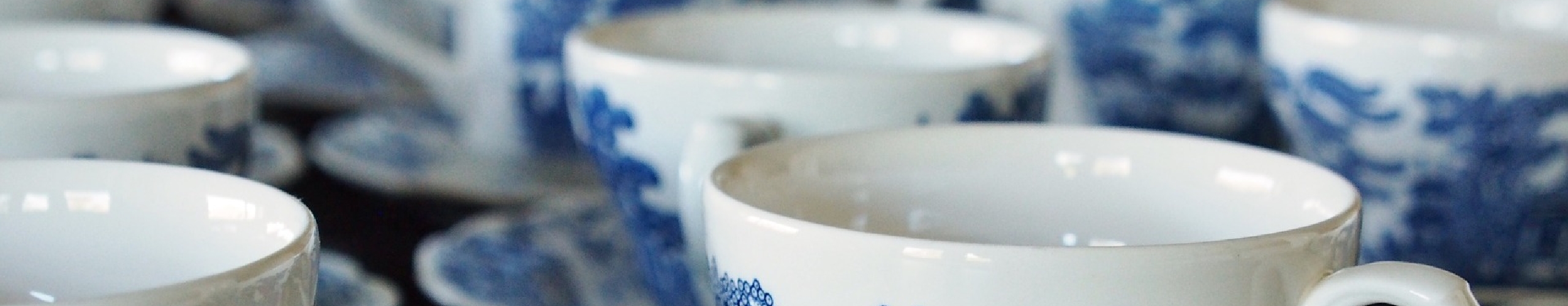 Tea cups panel background