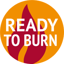 Ready to burn logo