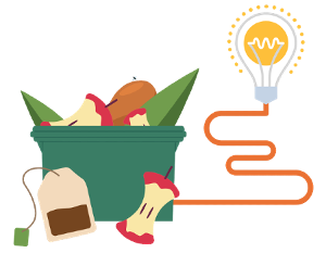 Food waste recycling Love Essex campaign banner 09.23