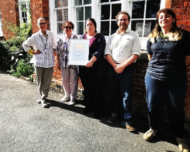 The Saffron Walden Museum team with the Arts Council Accreditation Certificate
