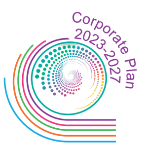 Corporate Plan logo 2023-27