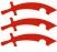 Essex County Council logo, image of three sabres