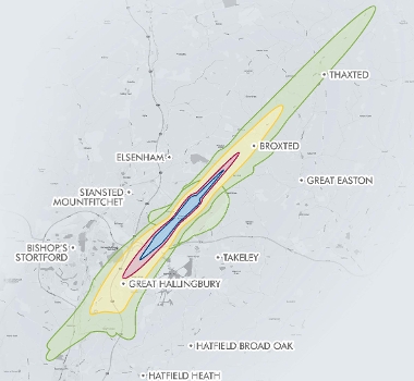 Stansted Sound Insulation Grant Scheme areas map