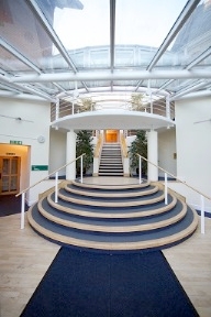 Entrance and steps up to our wedding venue