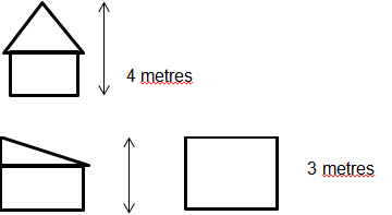 Shed height 3m and 4m