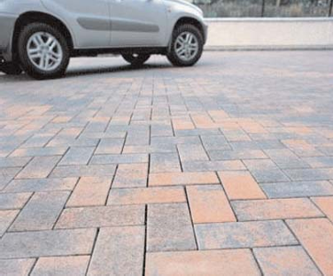 Hard permeable and porous driveway